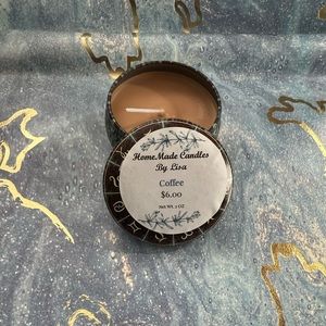 Home made coffee candle